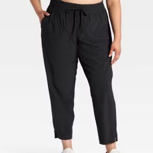 All in motion Women's Black Drawstring active Pants plus 3x black nwt